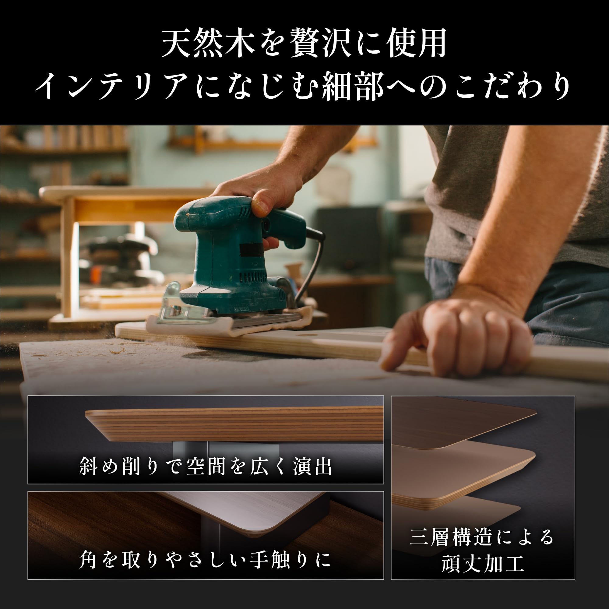 Amazon.co.jp: amesoba 木製 モニタースタンド 卓上 デスクシェルフ